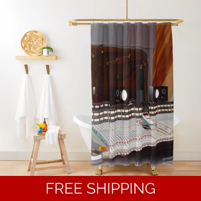 Le Studio Shower Curtain Mixing Room SSL Console